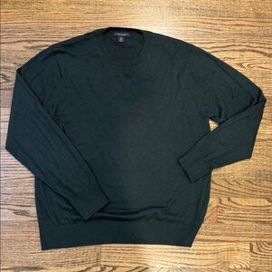 Banana Republic Men's Dark Green Crewneck Sweater